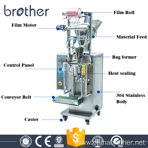 Sachet Powder Automatic Sauce 3 Sides Packing Machine